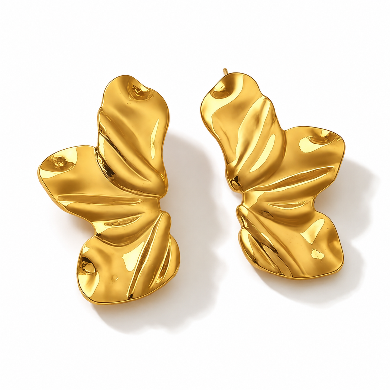 14K Gold Plated Stainless Steel Amara Earrings