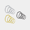 4 Pack Stainless Steel Nose Rings (6mm,8mm,10mm,12mm) 20G