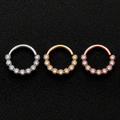 Zircon Copper Nose Ring (8mm)