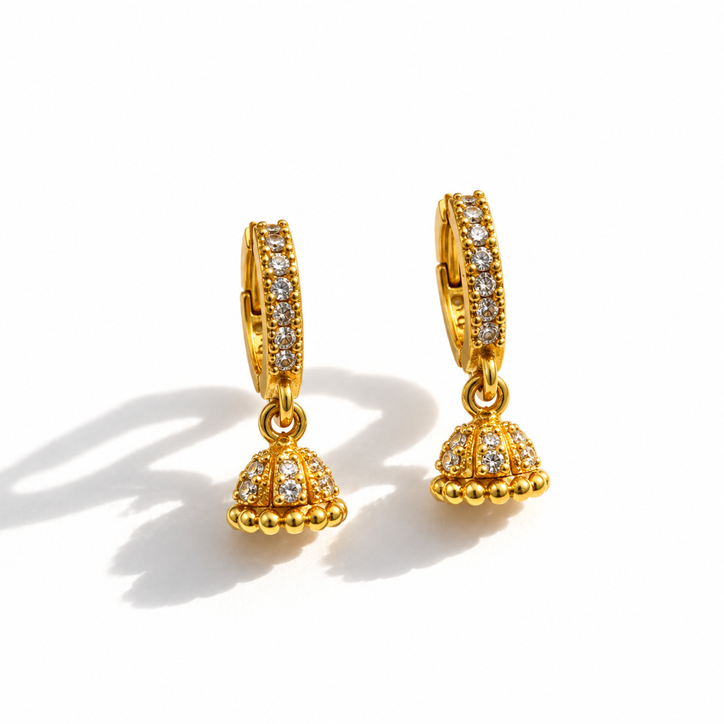 Komal | 24K Gold-Plated Brass Mini Jumka
