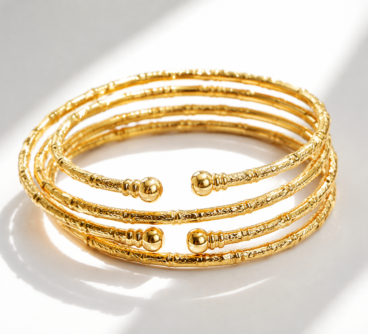 Sonara | Gold Adjustable Bangles