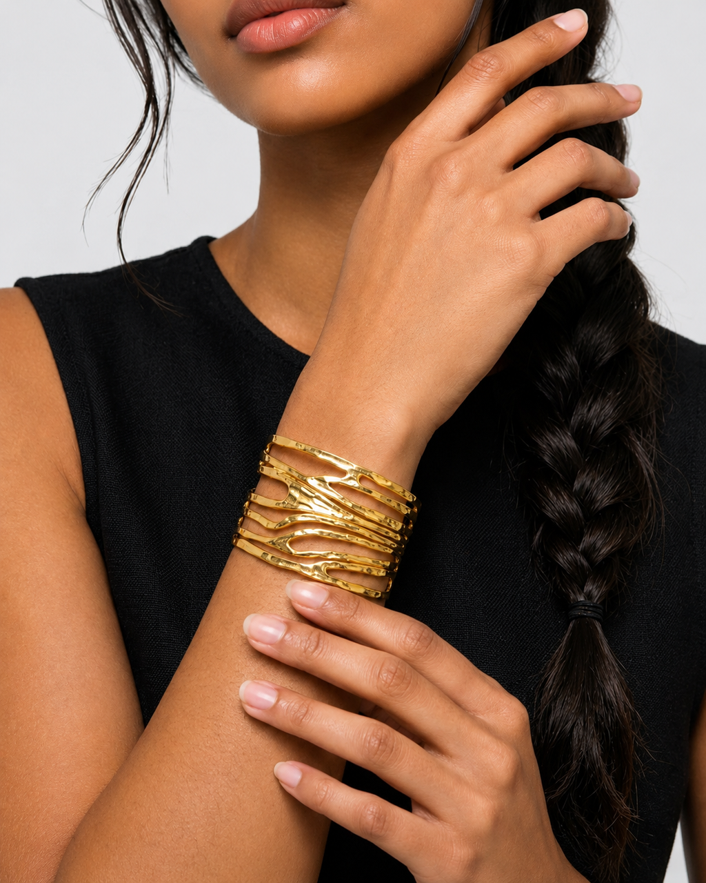 Hallara | 304 Stainless Steel Adjustable Bangle