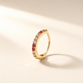 1PC Rubiya Micro Inlaid Nose Ring (8mm)