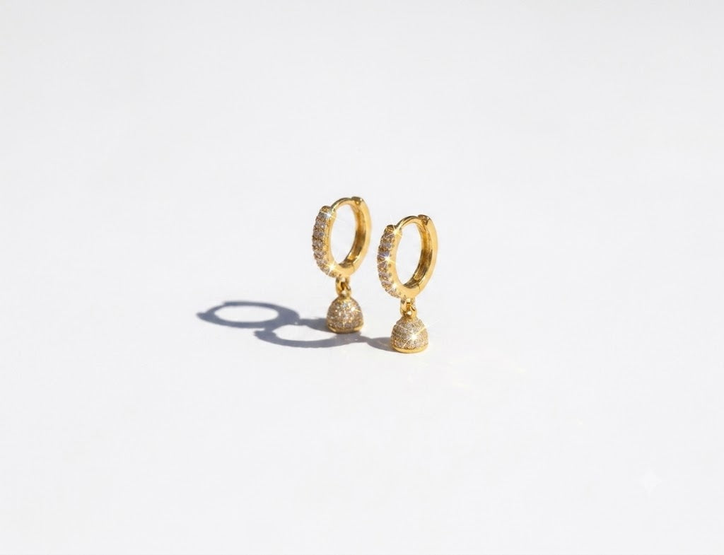 Pari Micro Jumki | 24K Micro Gold-Plated Brass Mini Jumka