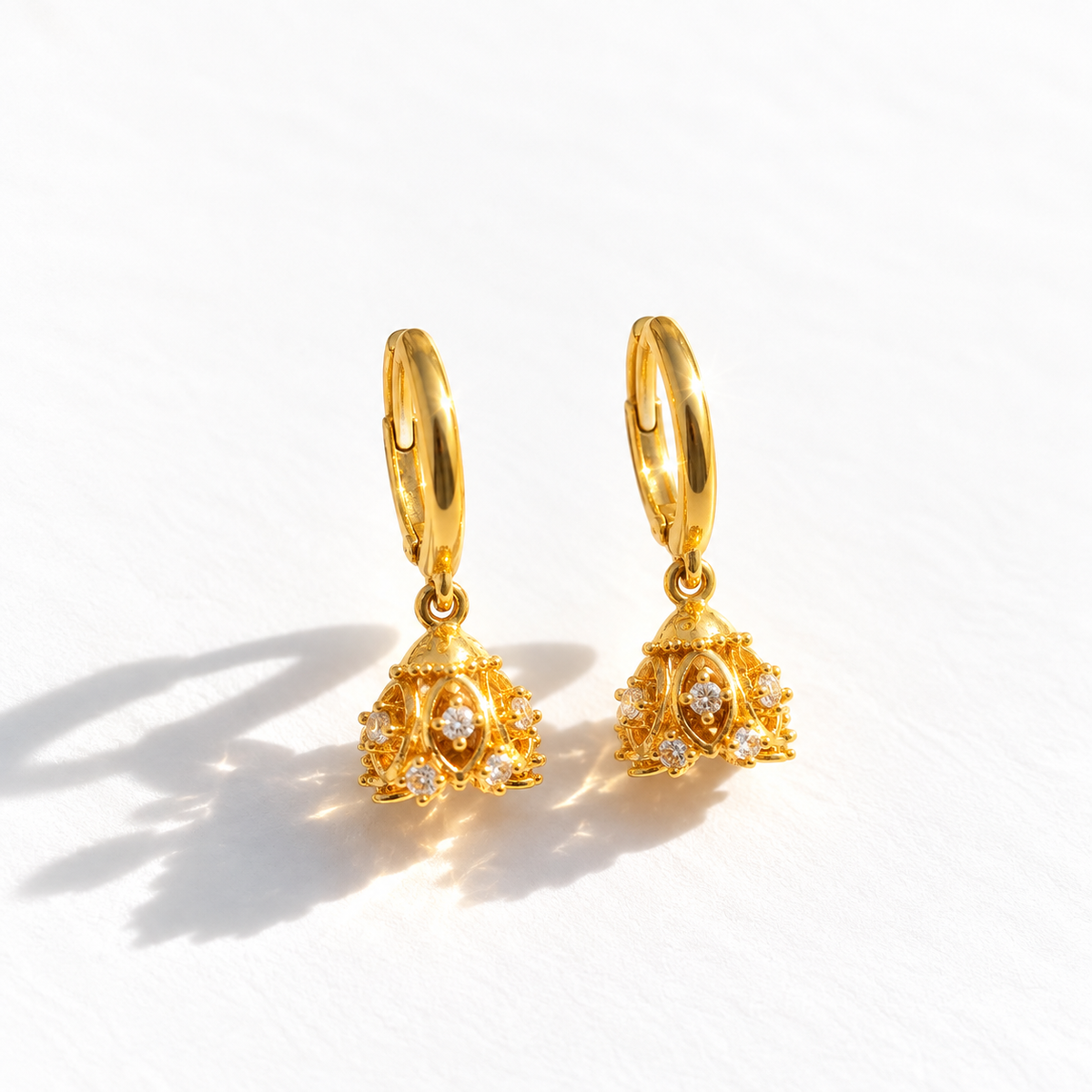 Rani Classic | 24K Gold-Plated Brass Mini Jumka