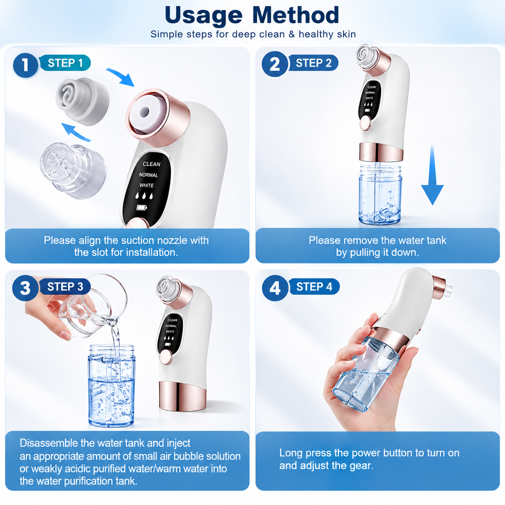 Micro Bubble Deep Clean Pore Vacuum & Blackhead Remover