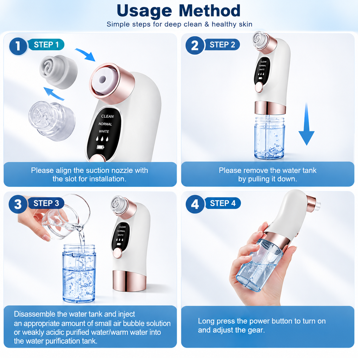Micro Bubble Deep Clean Pore Vacuum & Blackhead Remover