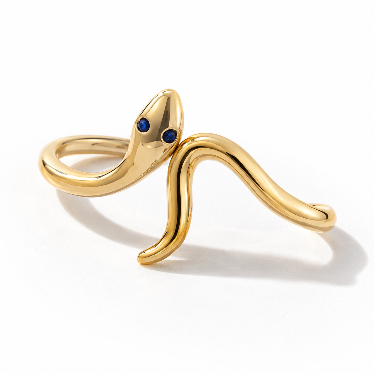 18K Gold Plated Stainless Steel Snake Bracelet