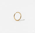 Gold 925 Sterling Silver Nose Ring Hoop – Cartilage / Lip Piercing (No Hinge, Seamless Design)