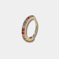 1PC Gold Multicolour Fashion Rhinestone Micro Inlaid Nose Ring – Stylish Women’s Nose Piercing Jewelry