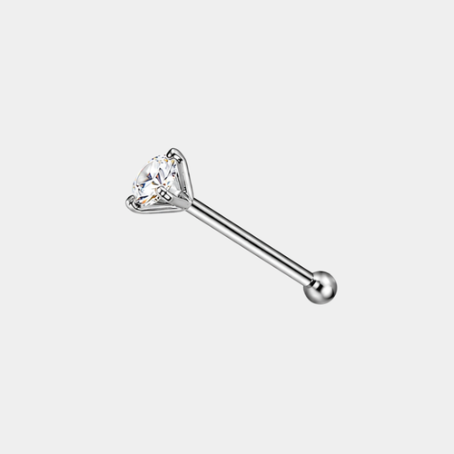 20pcs Gold and Silver 2mm Cubic Zirconia Nose Stud (Ball Pin)