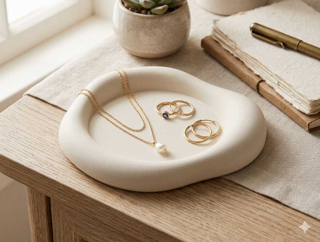 Soft white Silicone Coaster/Jewelry Tray