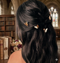 5PCS Golden Butterfly Hair Clips