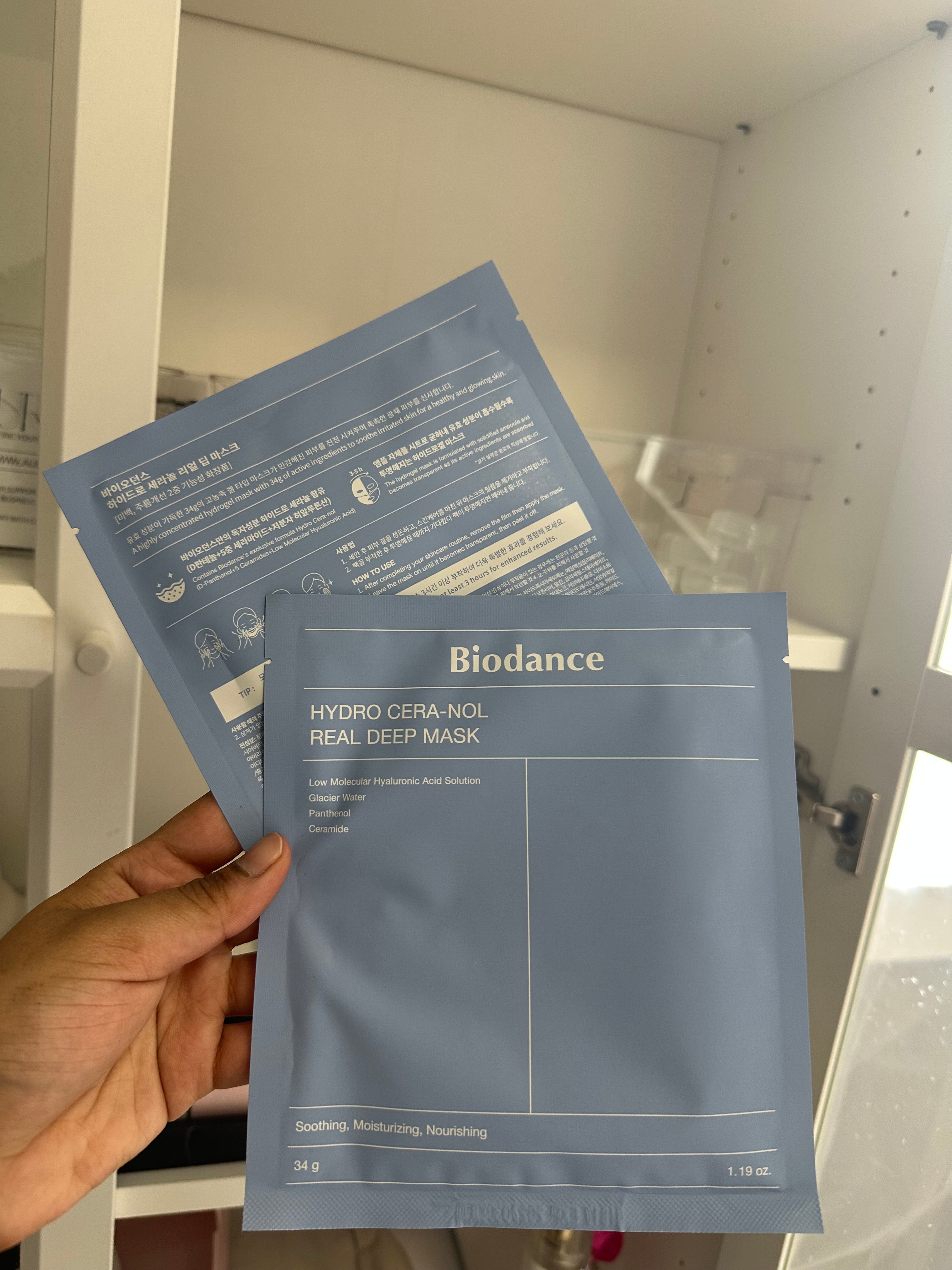 4 sheet Biodance Hydro Cera-Nol Real Deep Sheet Mask (From Korea)