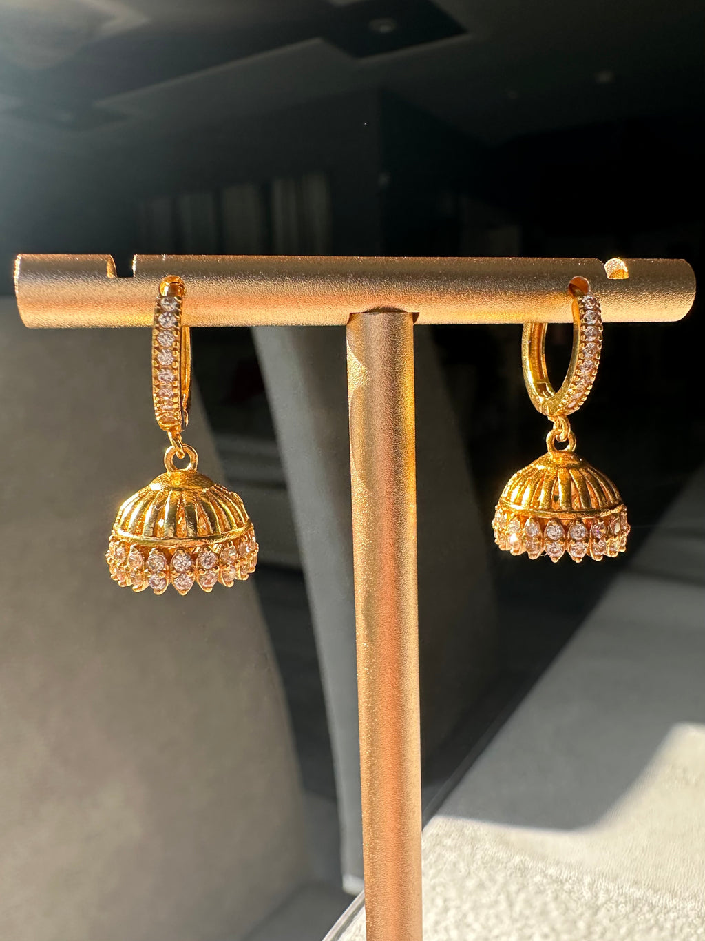 Tara | 24K Gold-Plated Brass Mini Jumka
