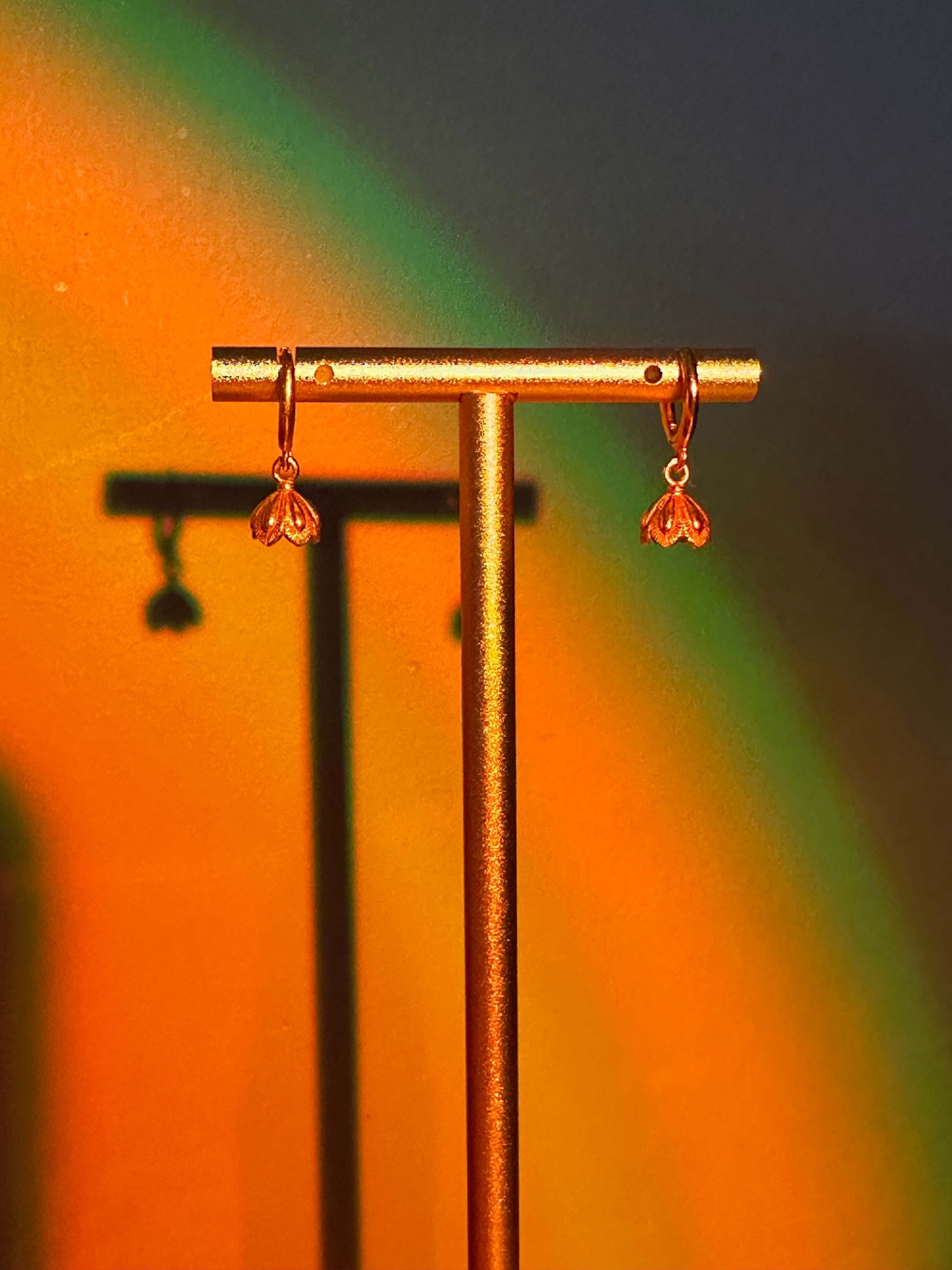 Phoolkari | 24K Micro Gold-Plated Brass Mini Jumka