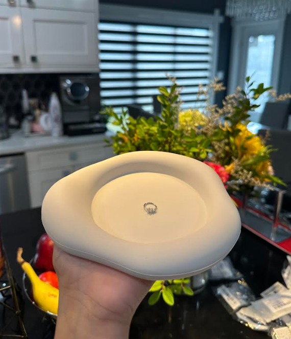 Soft white Silicone Coaster/Jewelry Tray