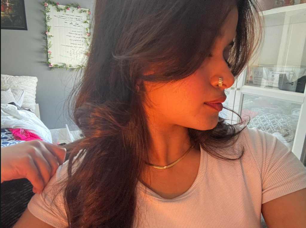Green Leaf Micro Inlaid Zirconia Nose Ring