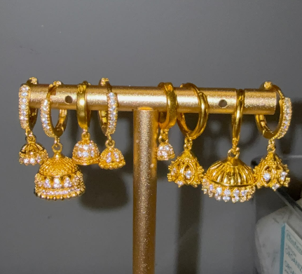 Tara | 24K Gold-Plated Brass Mini Jumka