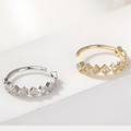 Cubic Zirconia Gold Plated Nose Ring (Gold/Silver)