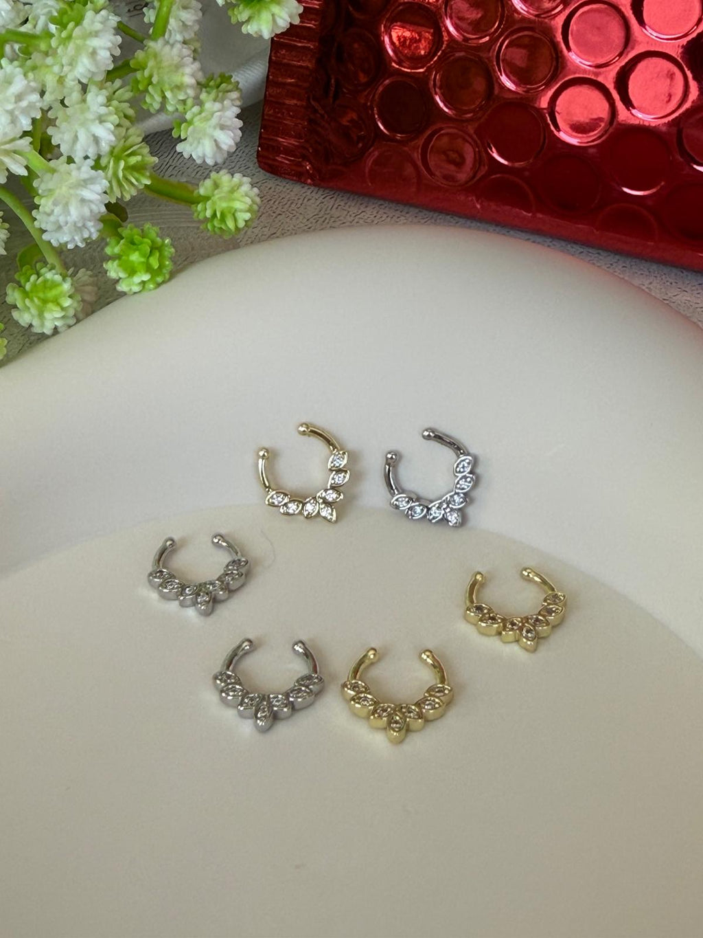 Press on Septum Ring (gold and silver options)