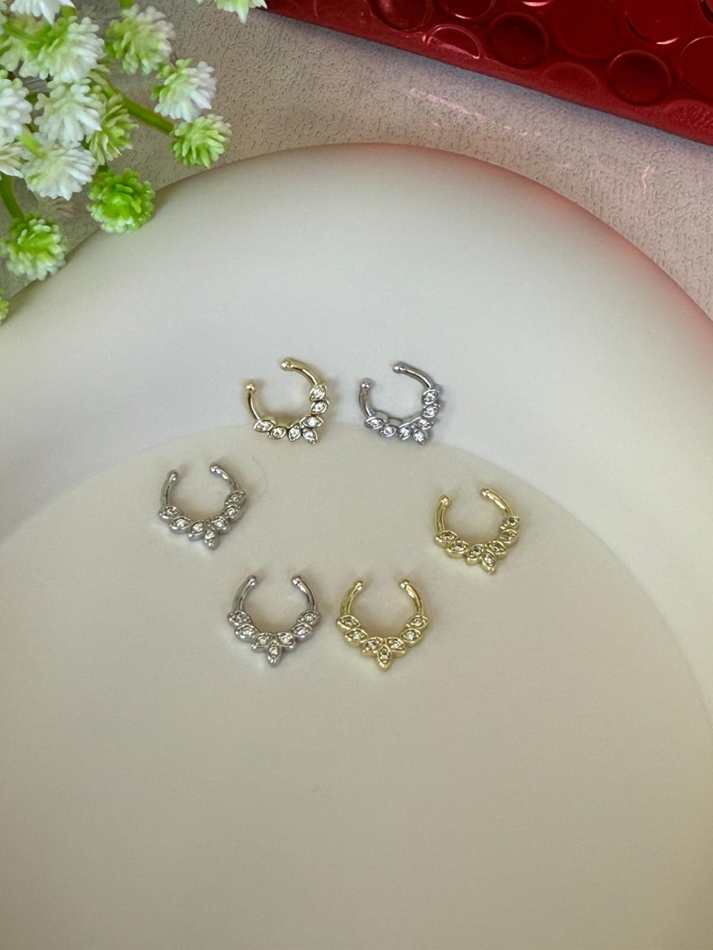 Press on Septum Ring (gold and silver options)