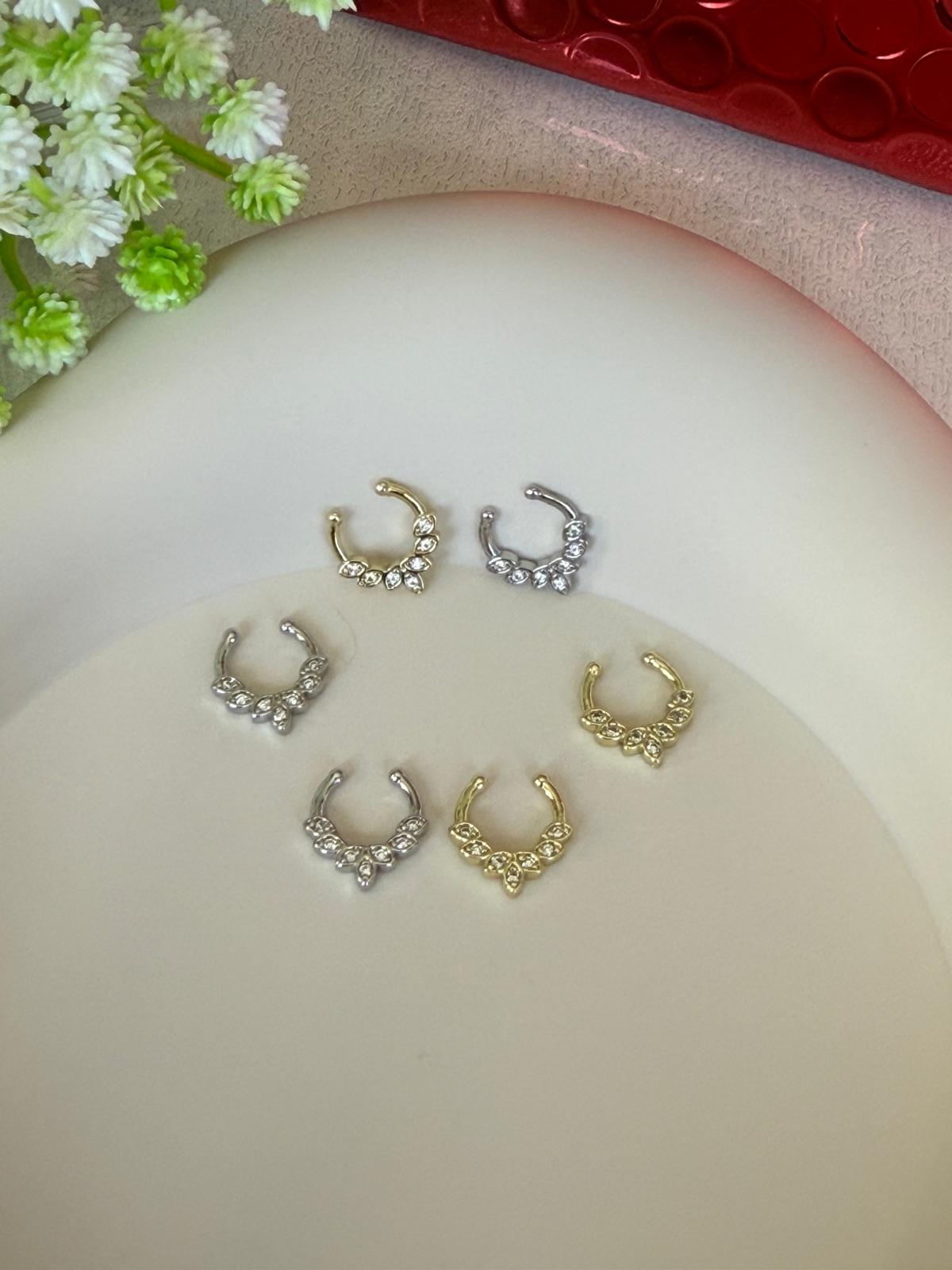 Press on Septum Ring (gold and silver options)
