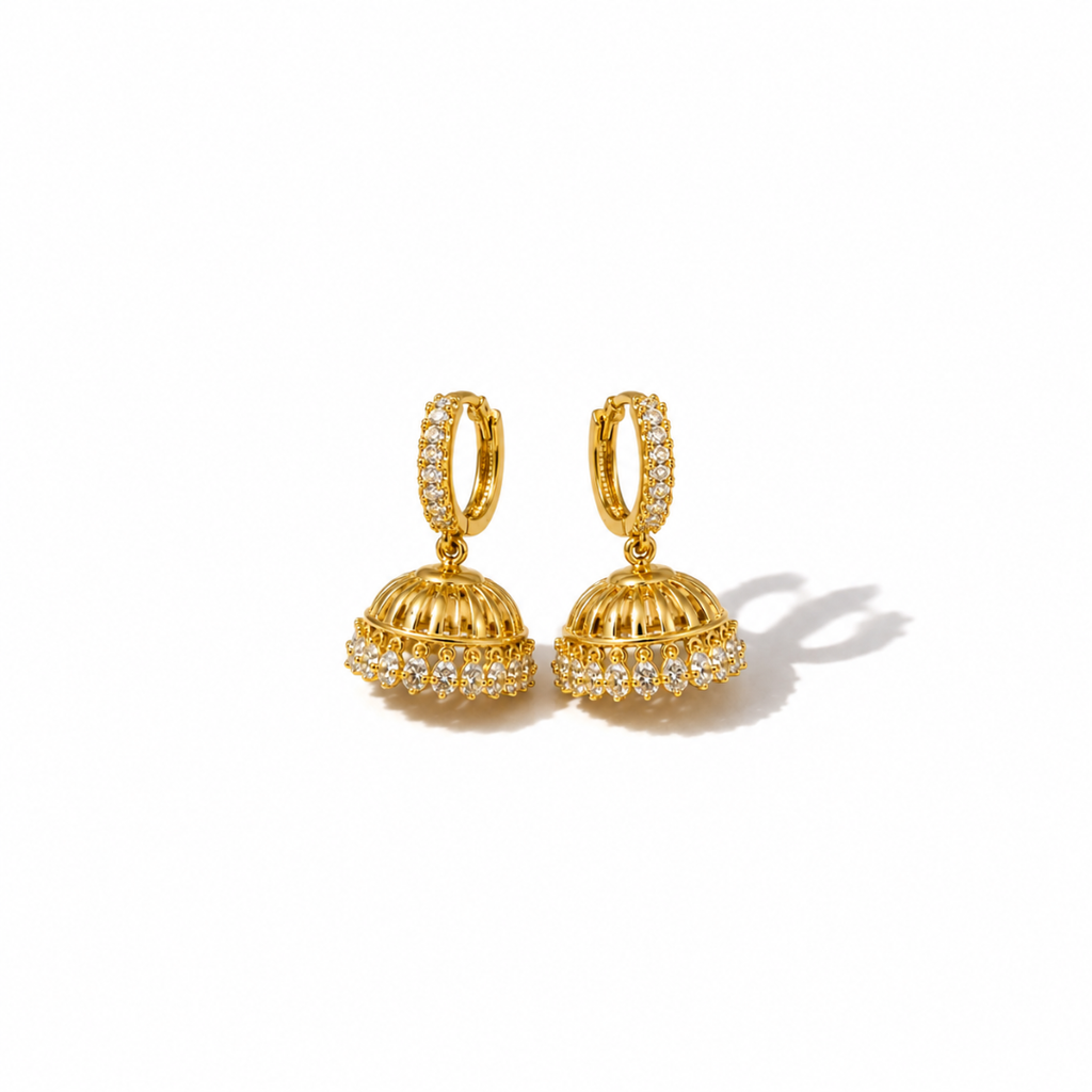 Tara | 24K Gold-Plated Brass Mini Jumka