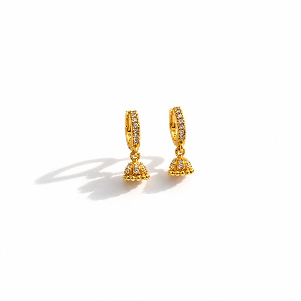 Komal | 24K Gold-Plated Brass Mini Jumka