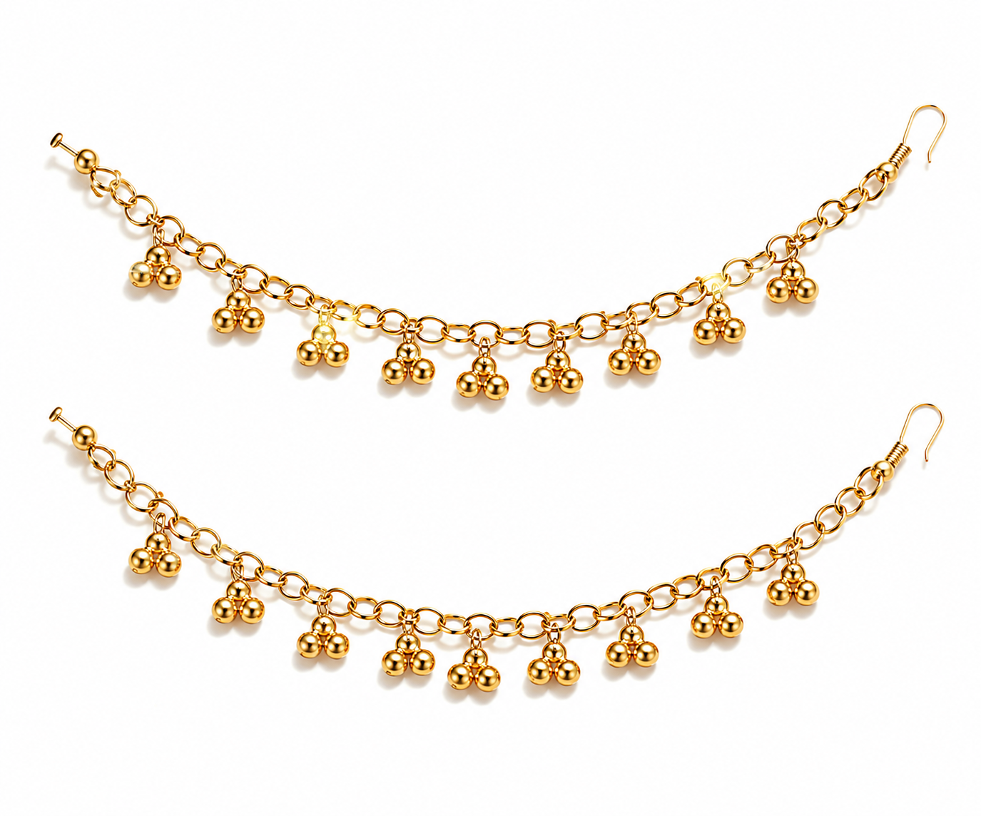 Zia | Simple gold Sahare Earring Chain
