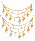 Sunehri | Gold Pearl Sahare Earring Chain