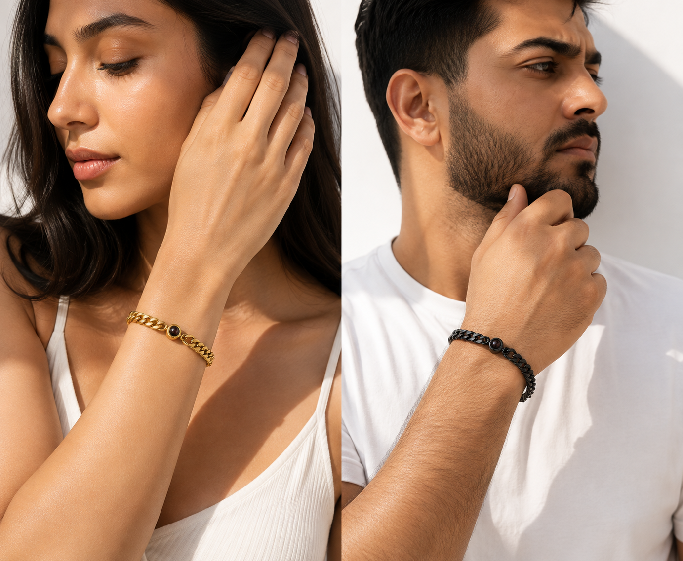 Stainless Steel Projection Bracelet Unisex