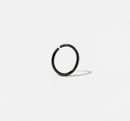 Black 925 Sterling Silver Nose Ring Hoop – Cartilage / Lip Piercing (No Hinge, Seamless Design)
