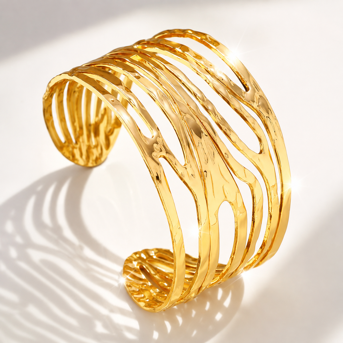 Hallara | 304 Stainless Steel Adjustable Bangle